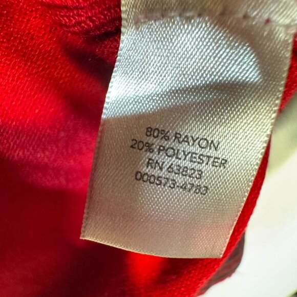 Cj Banks Women's Tunic Pullover Sweater Knit Stretch Size 2X Red Long Sleeve - Picture 4 of 11